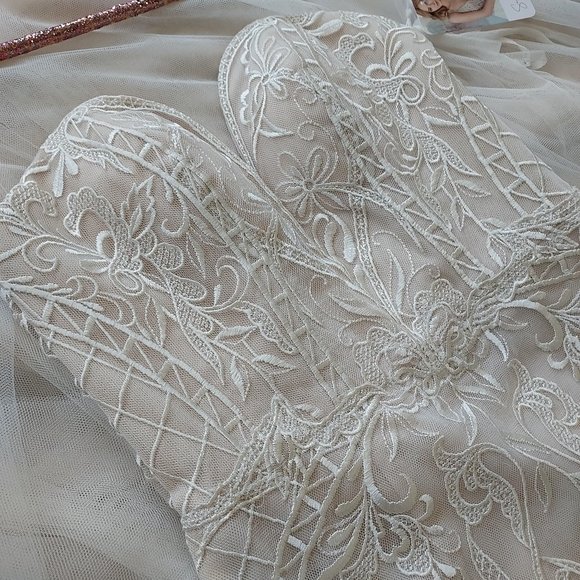 NEW! Ti Adora Wedding Dress size 2-4 Style 7753 "Saffron" - Picture 14 of 14